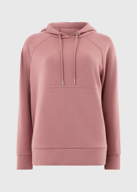 Hoodie made from RyderTex knitted fabric, product cutout on a neutral background.