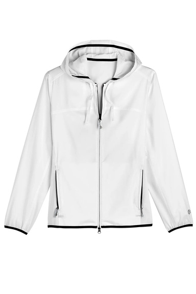 Windbreaker made from RyderTex knitted fabric, product cutout on a neutral background.